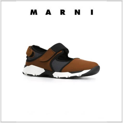 2016人気新作 MARNI マルニスニーカーコピー 秋色 ベルクロ留め スニーカー